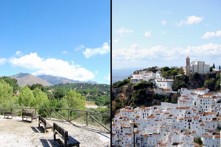 Casares village overlooks the sea